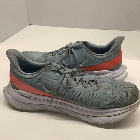 Hoka One One Mach 4 Pro Fly Running Sneakers Shoes Light Blue Women's 10.5 B - Picture 1 of 14